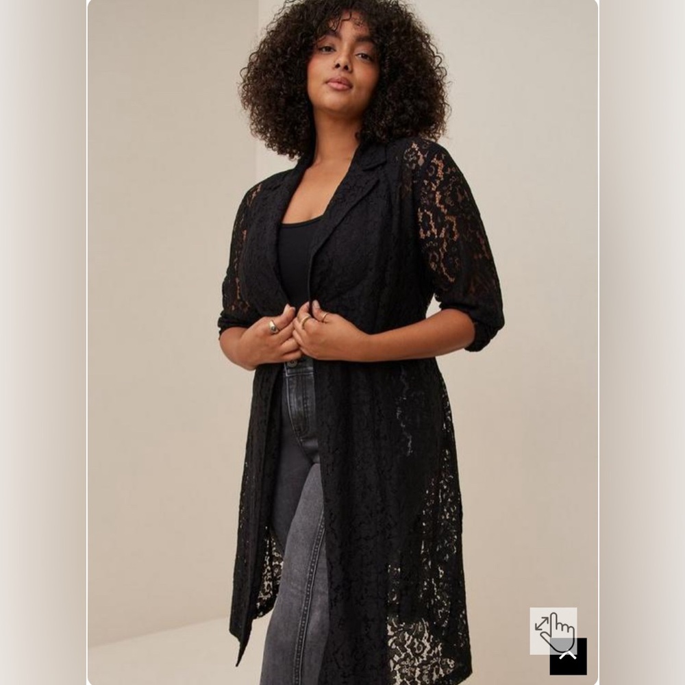 Torrid Lace Trench Coat